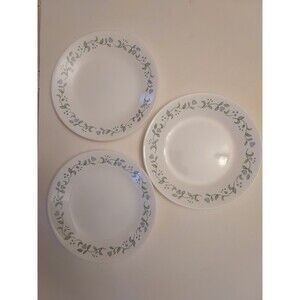 Corelle Country Cottage Bread & Butter Dessert Plates 6.75" Set Of 3